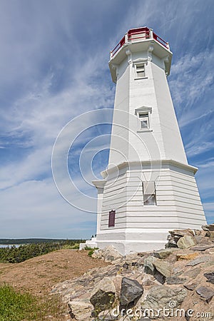 Louisbourg Lighthouse Stock Photo