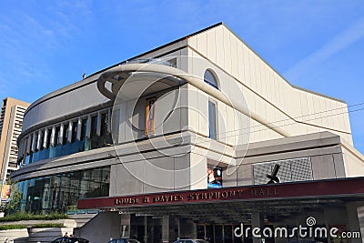 Louise M. Davies Symphony Hall in San Francisco Editorial Stock Photo