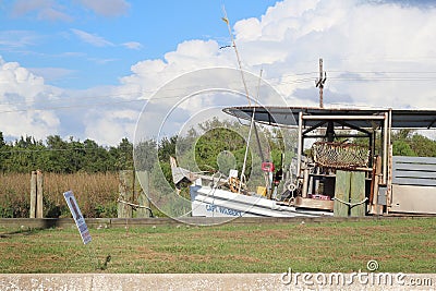 Louisiana Oyster Boat Editorial Stock Photo