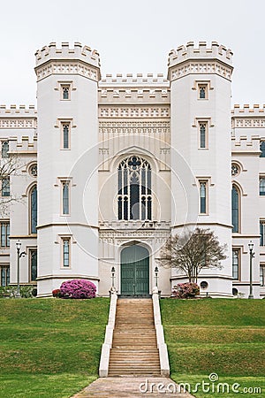 Louisiana`s Old State Capitol, in Baton Rouge, Louisiana Stock Photo