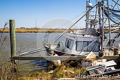 Louisiana Shrimp Boat Editorial Stock Photo