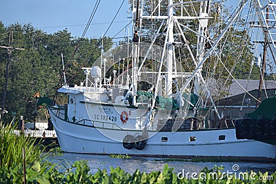 Louisiana Shrimp Boat Editorial Stock Photo