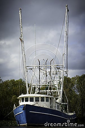 Louisiana Shrimp Boat Stock Photo