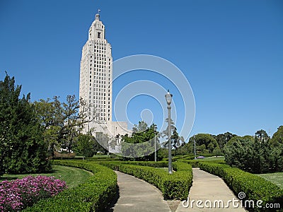 Louisiana State Capitol Building Stock Photo