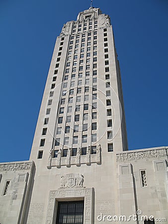 Louisiana State Capitol Building Stock Photo