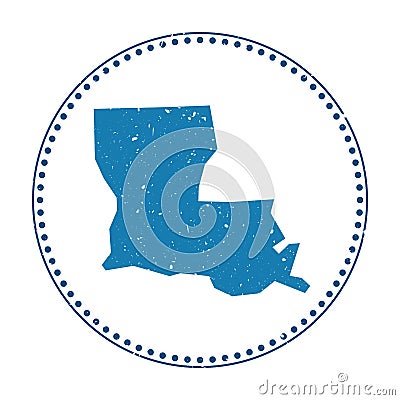 Louisiana sticker. Vector Illustration