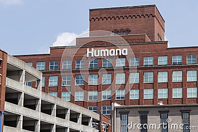 Humana corporate headquarters. Humana acquired a 40 percent share of Kindred at Home services II Editorial Stock Photo