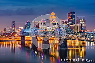 Louisville, Kentucky, USA Skyline Stock Photo
