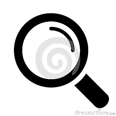 Loupe search vector icon Vector Illustration