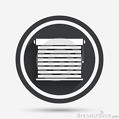 Louvers sign icon. Window blinds or jalousie. Vector Illustration