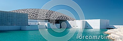 Louvre, Abu Dhabi United Arab Emirates - the famous museum of the French architect Jean Nouvel Editorial Stock Photo