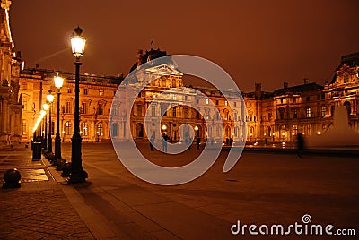 Louvre Mezzanine Stock Photo