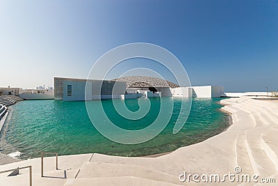 Louvre Museum in Abu Dhabi, United Arab Emirates Editorial Stock Photo