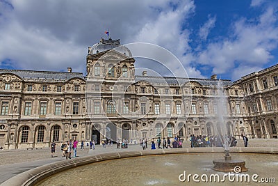 Louvre Palace in Paris Editorial Stock Photo