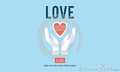 Love Adore Care Emotion Like Loving Romance Concept Stock Photo