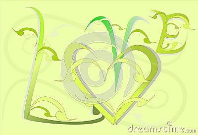 Love art sweet design and text Stock Photo