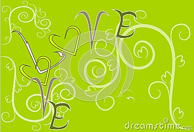 Love art sweet design and text Stock Photo