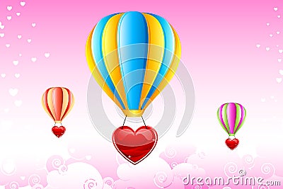 Love Balloon Vector Illustration