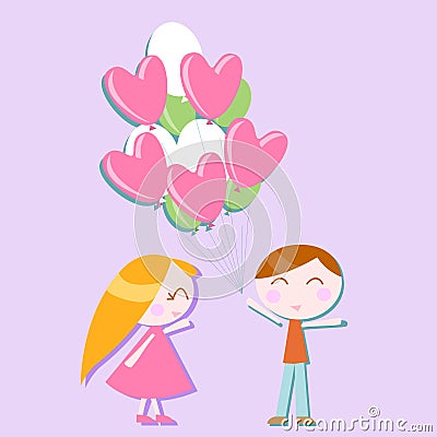 Love balloon vector Vector Illustration