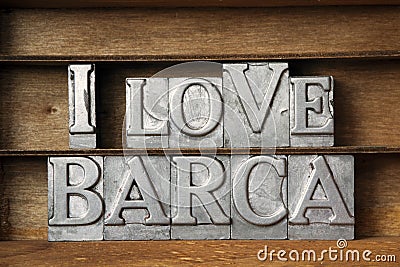 Love BARCA Stock Photo