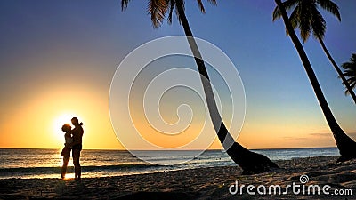 Love on the beach Stock Photo