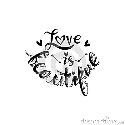 Love is beautiful Vector Illustration