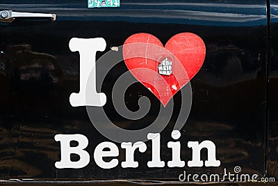 Love Berlin Editorial Stock Photo