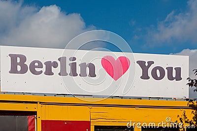 Love Berlin Editorial Stock Photo