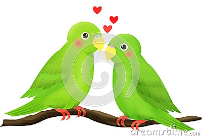 Love bird Vector Illustration