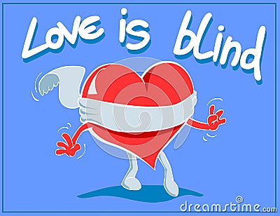 Love is blind Stock Photo