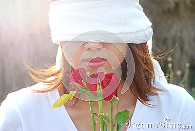 Love is blind Stock Photo