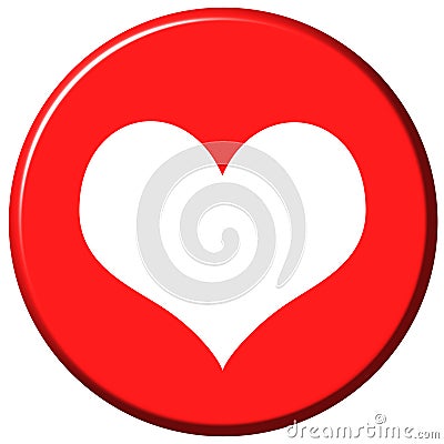 Love Button Stock Photo