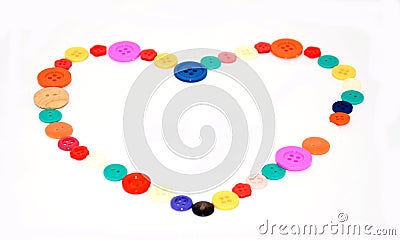 Love by Button colorful Stock Photo