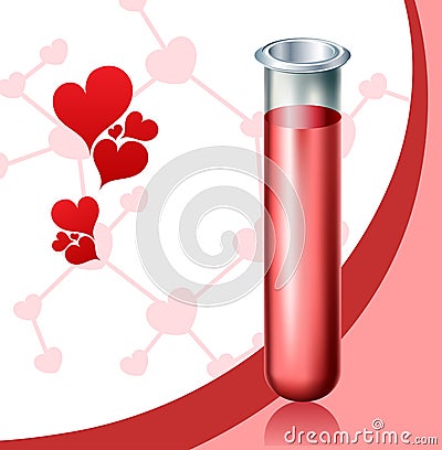 Love chemistry Vector Illustration