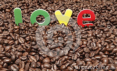 Love coffee Stock Photo