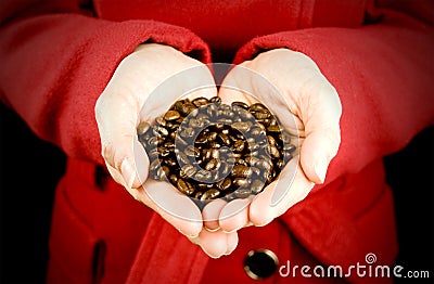 Love coffee Stock Photo