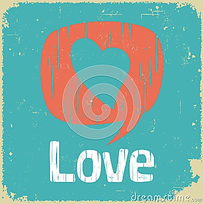 Love Communication In Retro Style Stock Vector - Image: 54234991