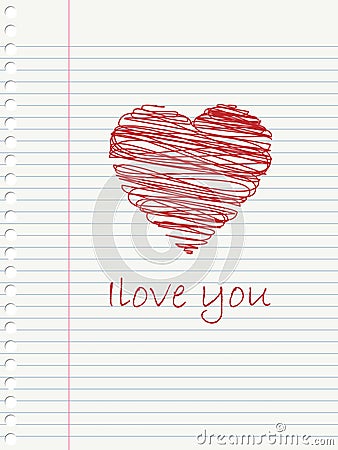 Love doodle Vector Illustration