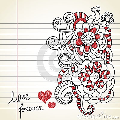 Love doodles Vector Illustration