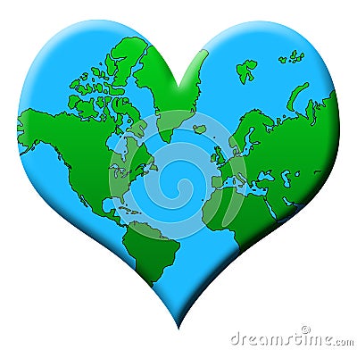 Love Earth Stock Photo