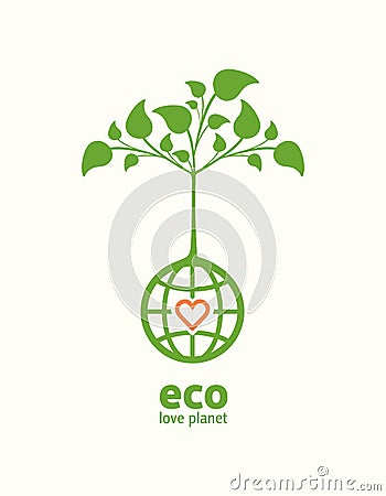 Love ecology planet Stock Photo