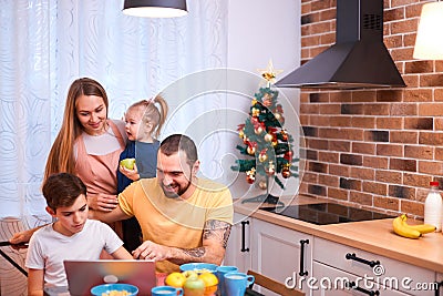 Love and family concept. kids and parents Stock Photo