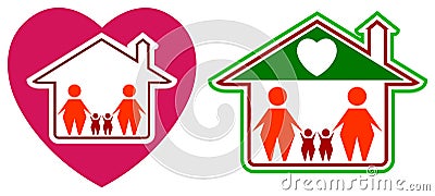 Love family Vector Illustration