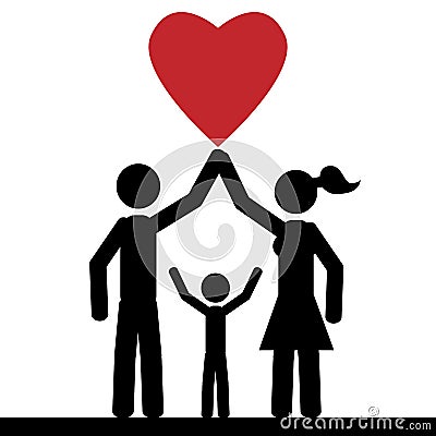Love family Vector Illustration