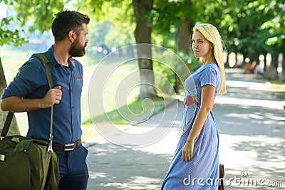 Love at first sight concept. Man and woman Stock Photo