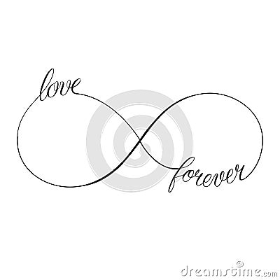 Love Forever Vector Illustration