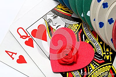 Love gamble Stock Photo