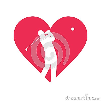 Download Love Golf Vector Design Royalty Free Stock Photos - Image: 9565868