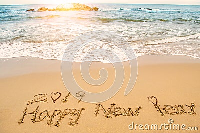 Love Happy new year 2019 Stock Photo