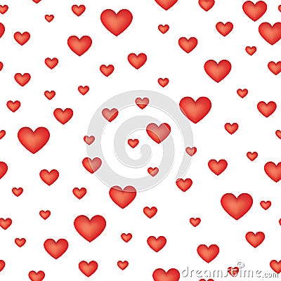 love heart seamless pattern Vector Illustration